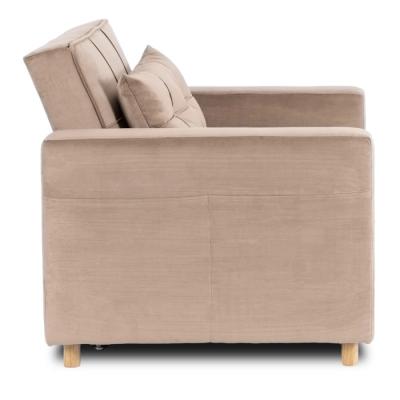 Крісло розкладне ELITE SOLOR велюр бежевий, фото 2