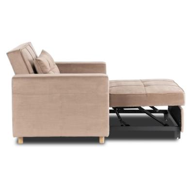 Крісло розкладне ELITE SOLOR велюр бежевий, фото 3