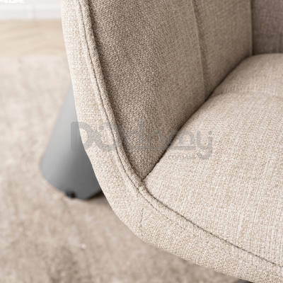 Крісло поворотне ELITE PEONY 2 Бежевий, фото 4