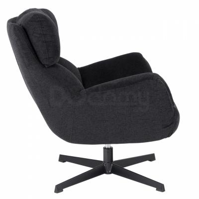 Поворотне крісло ELITE REAL чорний, фото 6