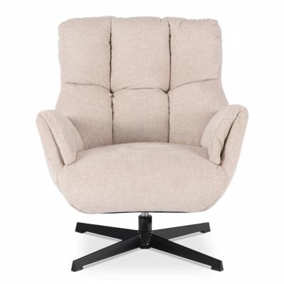 Поворотне крісло ELITE REAL кремовий, фото 2