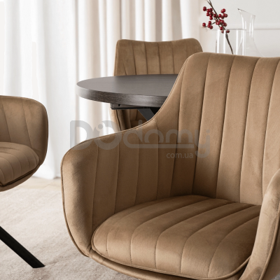 Поворотне крісло MEBEL ELITE MUMBAI 2 Бежевий, фото 2