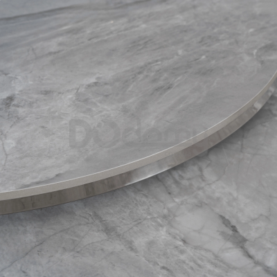 Комплект журнальних столиків MEBEL ELITE MILANO Сірий мармур / Срібний, фото 3