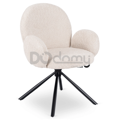 Крісло поворотне ELITE MUSSO Бежевий, фото 3