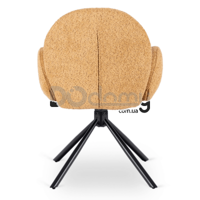 Крісло поворотне ELITE MUSSO Карі (Musztardowy), фото 4