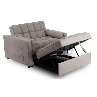 Крісло розкладне MEBEL ELITE CORRA Сірий, фото 6