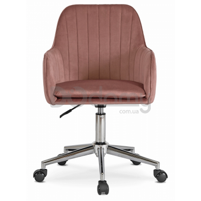 Офісне крісло MEBEL ELITE TOM Рожевий / Хром, фото 2