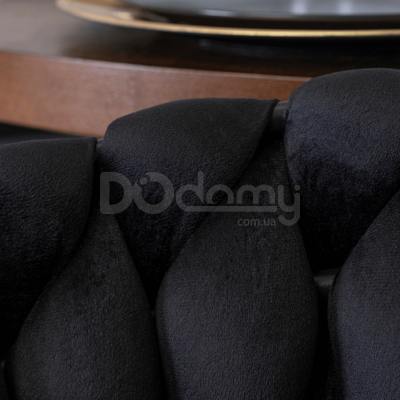 Крісло MEBEL ELITE ELENA Чорний велюр, фото 4