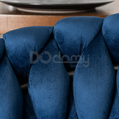 Крісло MEBEL ELITE ELENA Синій велюр, фото 3