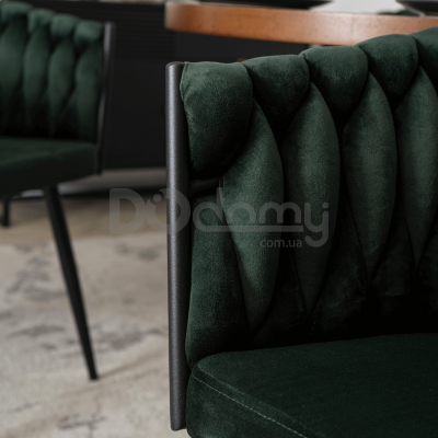 Крісло MEBEL ELITE ELENA Зелений велюр, фото 3