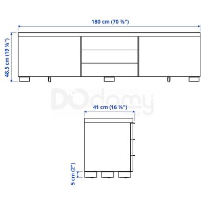 Тумба под ТВ BESTA BURS 302.691.29 IKEA (ИКЕА БЕСТО БУРС), фото 5