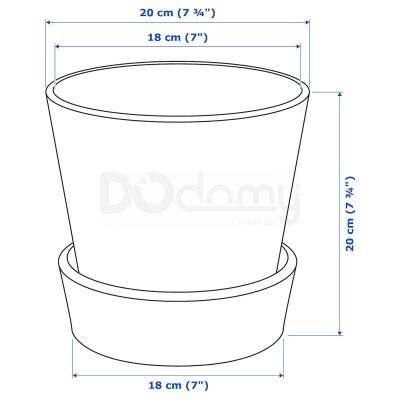 Квітковий горщик INGEFÄRA 302.580.41 IKEA (ИКЕА INGEFÄRA), фото 9