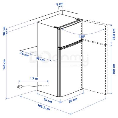 Холодильник LAGAN 204.901.30 IKEA (ИКЕА ЛАГАН), фото 5