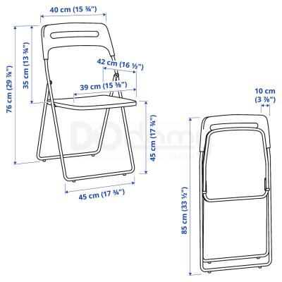 Складной стул NISSE 301.150.66 IKEA (ИКЕА NISSE), фото 10