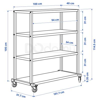Стеллаж RAVAROR 604.545.64 IKEA (ИКЕА РОВАРОР), фото 5