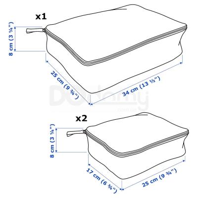 Набор сумок для одежды RENSARE 304.325.02 IKEA (ИКЕА РЕНСАРЕ), фото 6