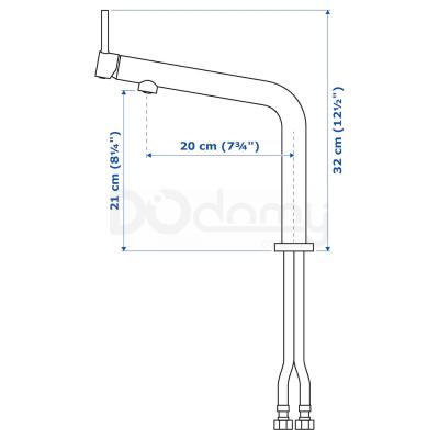 Змішувач для кухні BOSJÖN 203.039.25 IKEA (ИКЕА БОШЁН), фото 4