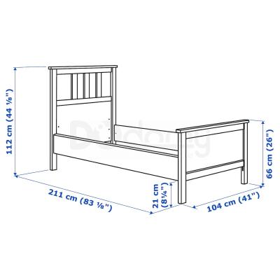 Ліжко HEMNES 490.095.51 IKEA (ИКЕА ХЕМНЭС), фото 8