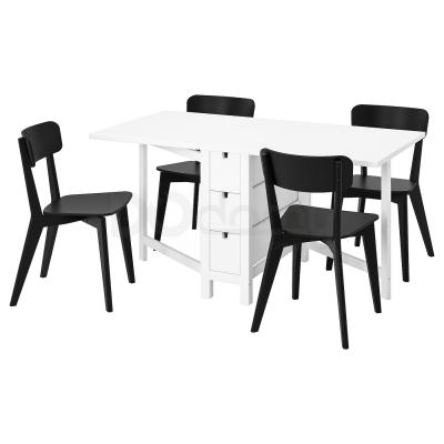 Комплект Стол и стулья NORDEN / LISABO 393.855.39 IKEA (ИКЕА NORDEN / LISABO), фото 1