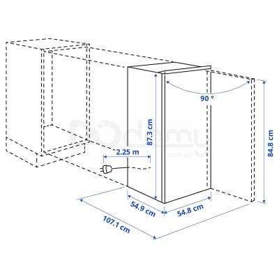 Морозильная камера DJUPFRYSA 304.964.19 IKEA (ИКЕА DJUPFRYSA), фото 5