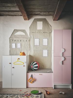 Шафа з висувним елементом  SMÅSTAD 193.884.16 IKEA (ИКЕА СМАСТАД), фото 11