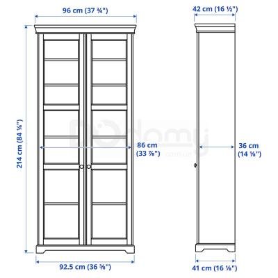 Шкаф-витрина LIATORP 304.397.25 IKEA (ИКЕА ЛИАТОРП), фото 7