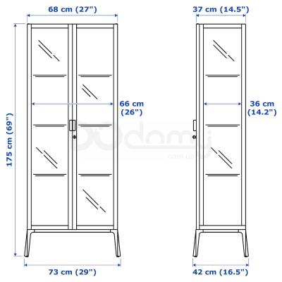 Вітрина MILSBO 003.964.16 IKEA (ИКЕА МИЛЬСБУ), фото 6