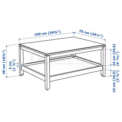 Журнальный столик HAVSTA 204.041.99 IKEA (ИКЕА ХАВСТА), фото 5