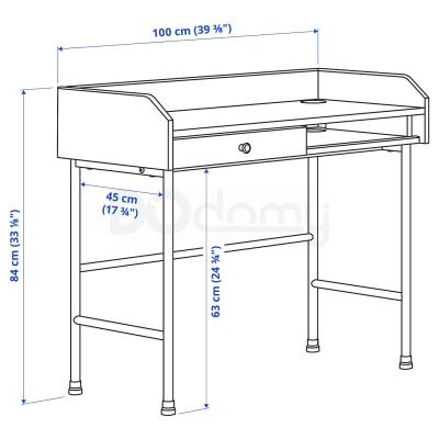 Письменный стол HAUGA 604.776.74 IKEA (ИКЕА HAUGA), фото 5