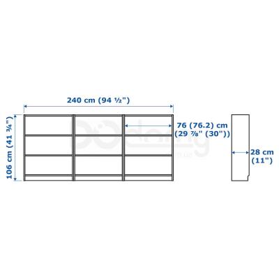 Стеллаж BILLY 490.204.74 IKEA (ИКЕА БИЛЛИ), фото 4