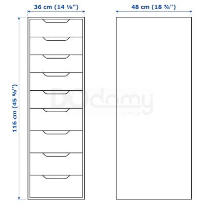 Комод ALEX 904.861.39 IKEA (ИКЕА АЛЕКС), фото 6