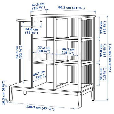 Стеллаж NORDKISA 304.394.76 IKEA (ИКЕА НУРДШИСА), фото 9