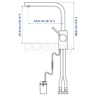 Кухонний змішувач TÄMNAREN 903.594.95 IKEA (ИКЕА ТЭМНАРЕН), фото 5