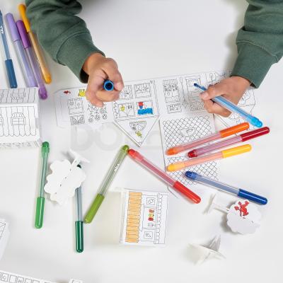 Шаблон міста з 10 частин з кортону MÅLA 704.953.47 IKEA (ИКЕА МАЛЕНЬКИЙ), фото 3