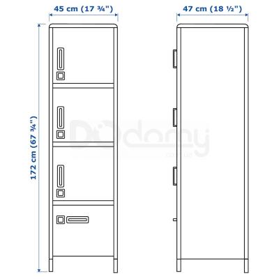 Шафа IDÅSEN 292.872.14 IKEA (ИКЕА ИДОСЕН), фото 7