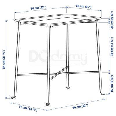 Стіл з тацею KUNGSHATT 904.626.90 IKEA (ИКЕА КУНГШАТТ), фото 8