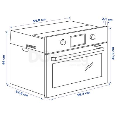 Комбинированная микроволновая печь SMAKSAK 704.117.72 IKEA (ИКЕА ВКУС), фото 8