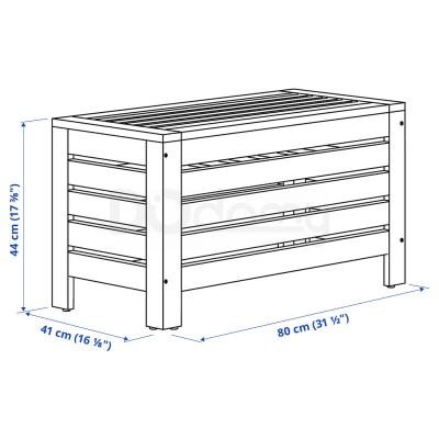 Садовая скамья с ящиком APPLARO 702.049.23 IKEA (ИКЕА ЭПЛАРО), фото 6