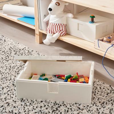 Коробка LEGO с крышкой BYGGLEK 103.542.08 IKEA (ИКЕА BYGGLEK), фото 3