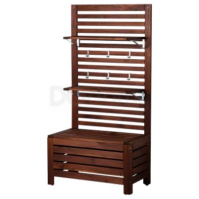 Садова лава з панеллю і полками ÄPPLARÖ 298.979.79 IKEA (ИКЕА ЭПЛАРО), фото 1