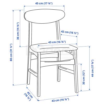 Стілець GUNLEIF 905.057.22 IKEA (ИКЕА GUNLEIF), фото 6