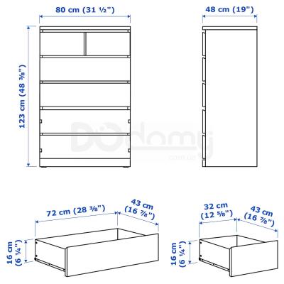 Комод MALM 604.036.02 IKEA (ИКЕА МАЛЬМ), фото 7