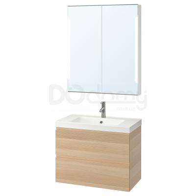Комплект мебели для ванной GODMORGON / ODENSVIK 293.155.42 IKEA (ИКЕА ГОДМОРГОН / ОДЕНСВИК), фото 1