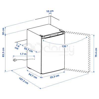 Холодильник LAGAN 004.969.39 IKEA (ИКЕА ЛАГАН), фото 7
