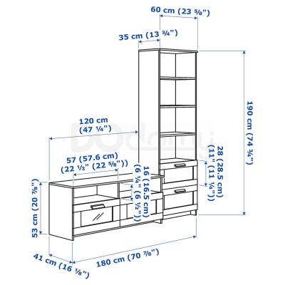 Вітальня BRIMNES 391.843.43 IKEA (ИКЕА БРИМНЭС), фото 5