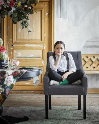 Стул с подлокотниками SAKARIAS 692.790.28 IKEA (ИКЕА САКАРИАС), фото 4