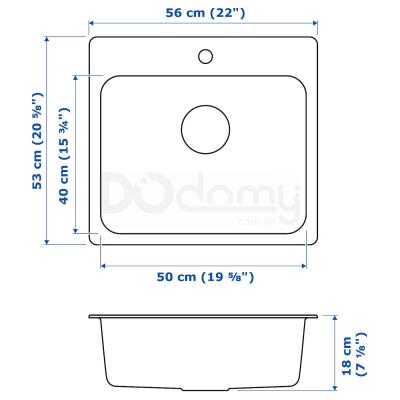 Мойка LANGUDDEN 291.574.77 IKEA (ИКЕА ЛОНГУДДЕН), фото 8