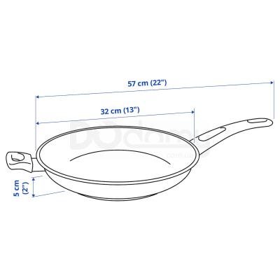 Сковорода HEMLAGAD 104.622.36 IKEA (ИКЕА ХЕМЛАГАД), фото 5