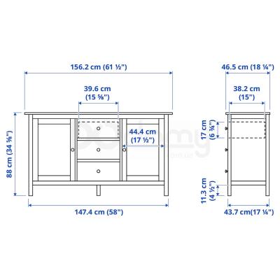 Тумба HEMNES 803.092.55 IKEA (ИКЕА ХЕМНЭС), фото 6