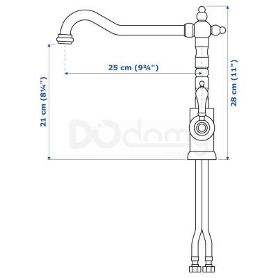 Змішувач для кухні GLITTRAN 302.256.06 IKEA (ИКЕА GLITTRAN), фото 4